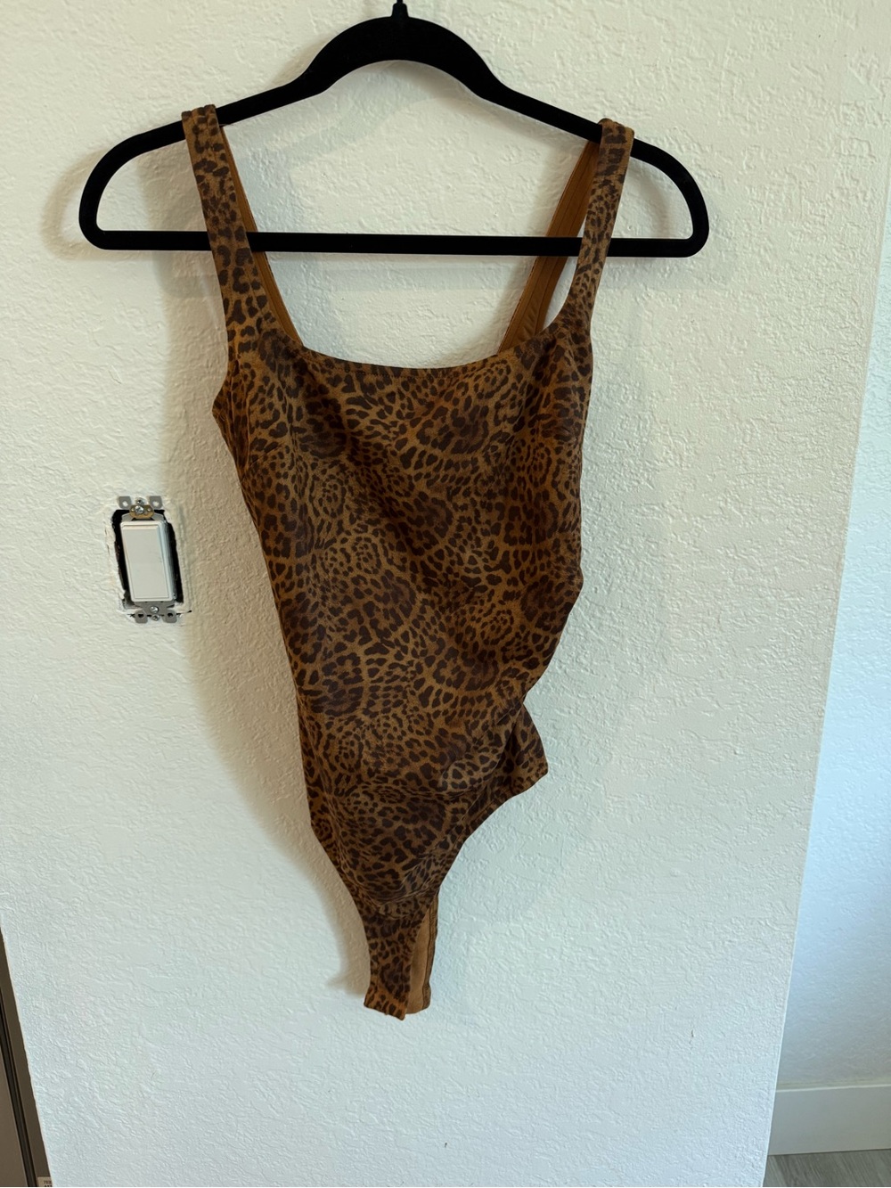 Leopard Print Bodysuit - Brown
